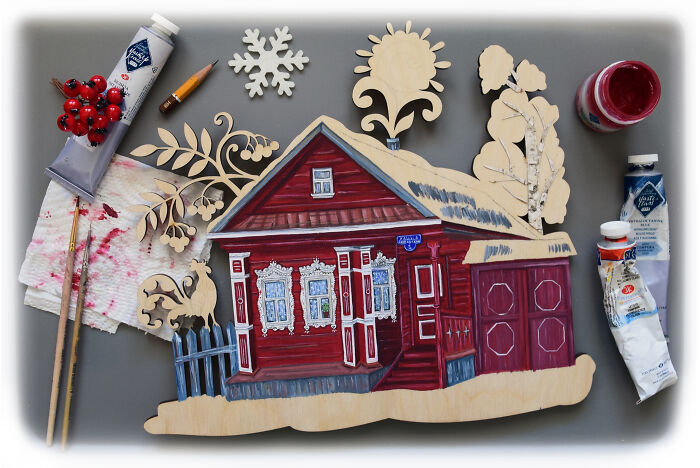 I Made Colorful Wooden Houses (11 Pics) I Made Colorful Wooden Houses (11 Pics)