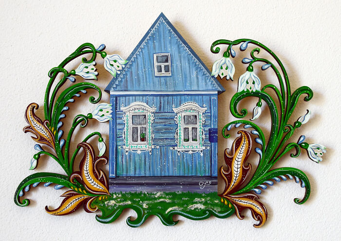 I Made Colorful Wooden Houses (11 Pics)