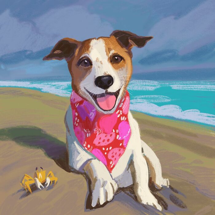 We Drew 7 Adorable Pet Portraits As A Gift For Pet Owners