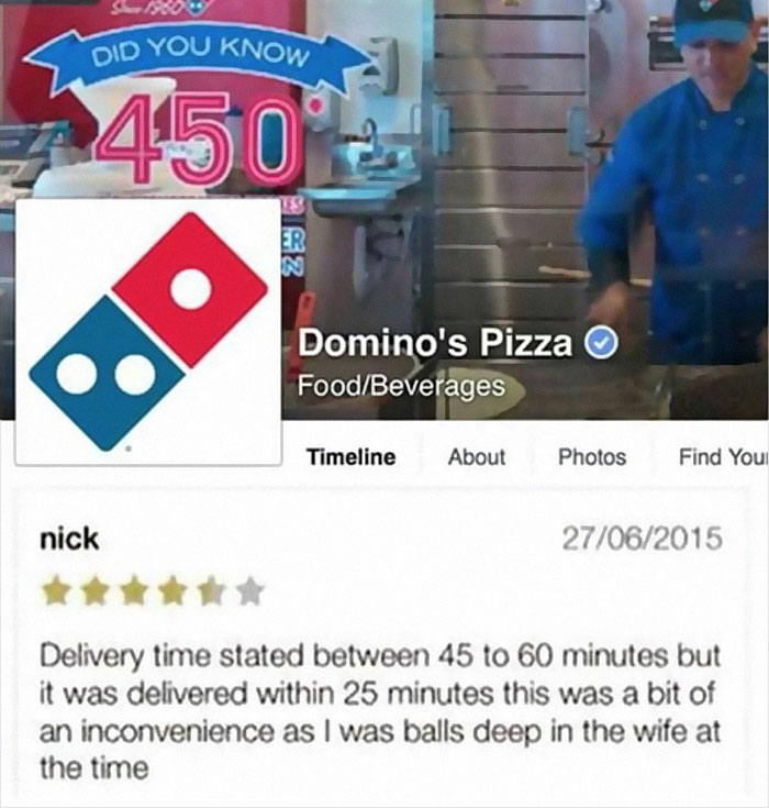 Domino's Pizza Delivered Sooner Than Expected