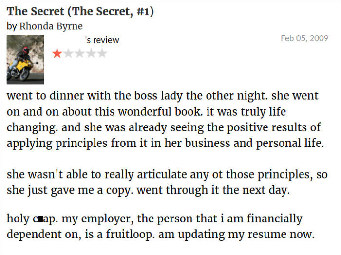 A Goodreads Review Of The Secret