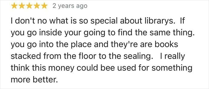 This Was A Review I Found For A Library