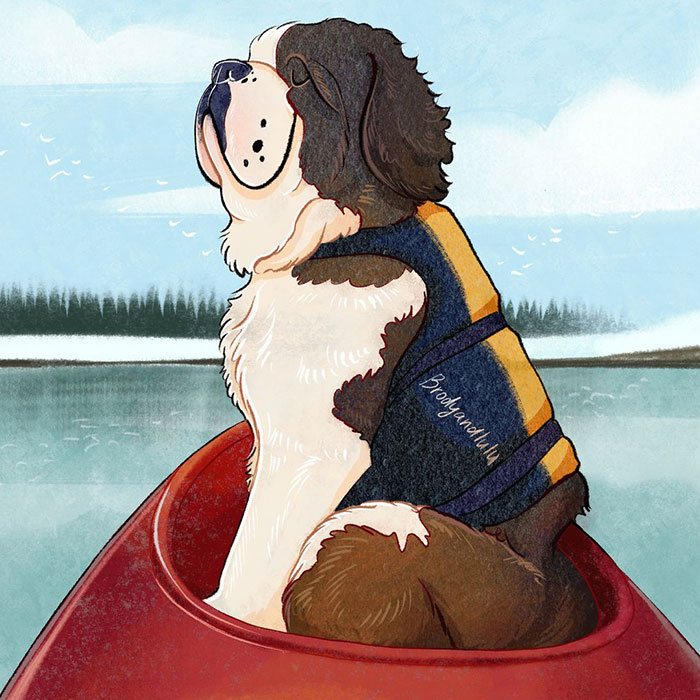 64 Cheerful Illustrations Of Pets Created By Our Artists