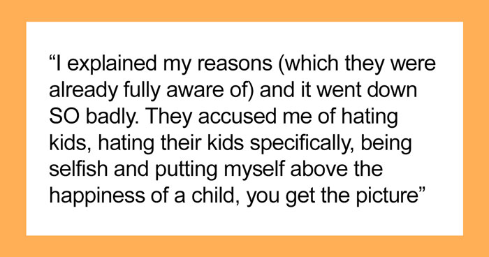Person In Their 30s Keeps Avoiding Events When Friends’ Kids Are Involved, Gets Called A Selfish “Kid Hater”