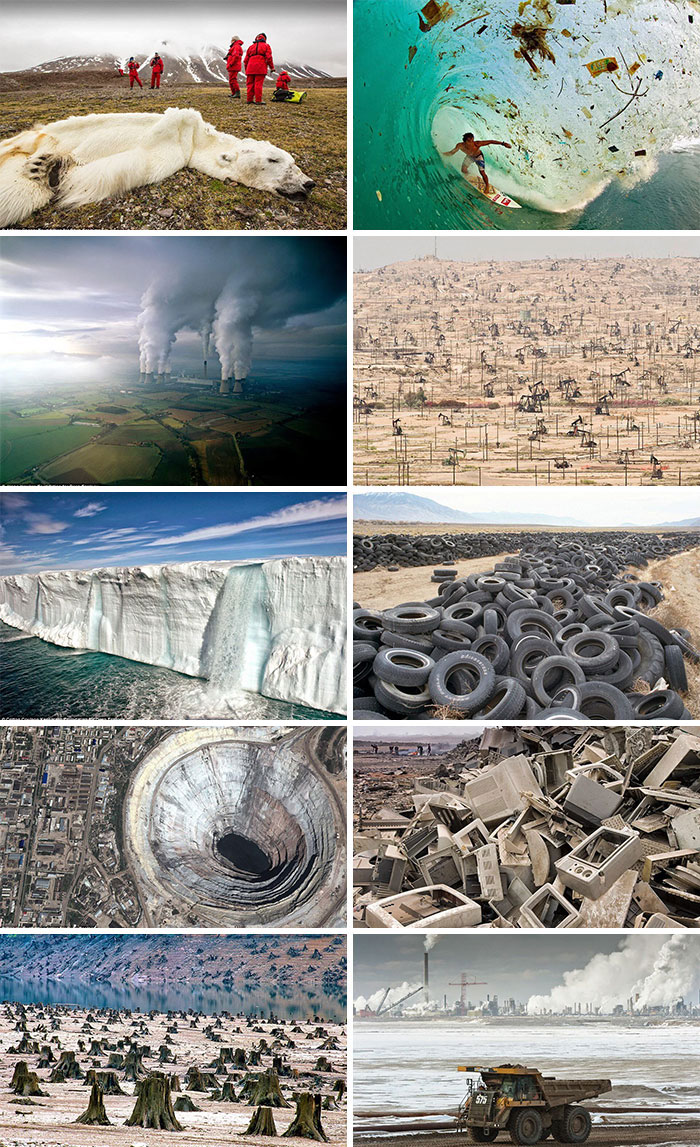 Dramáticas fotos de todo el mundo registran la destrucción del planeta por parte de la humanidad