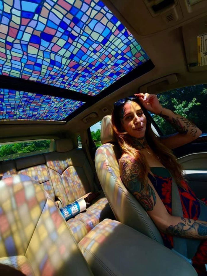 This Stained Glass Car Sunroof