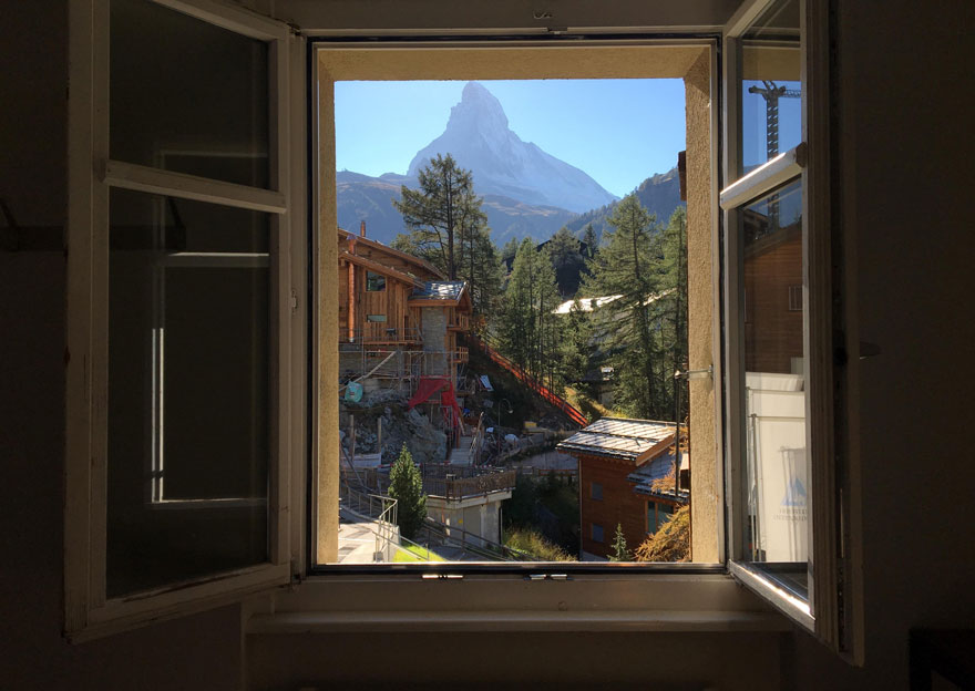 The View From My Hostel In Zermatt
