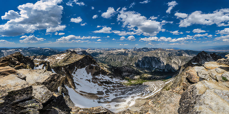 The View From The Top Of Trapper Peak, Bitterroot Mountains, Montana