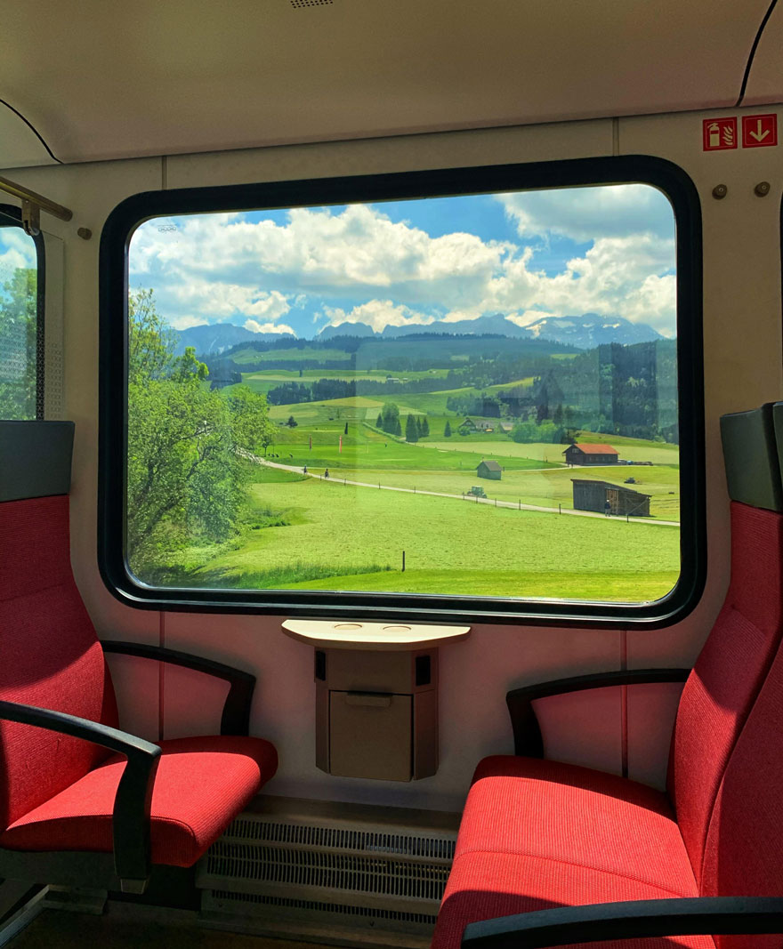 Got The All-Clear To Travel Within Switzerland — Empty Train With A Great View