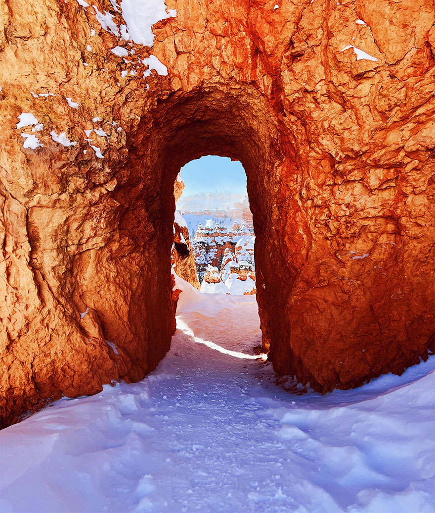 Walking Into The New Year Breathless. Bryce Canyon, Utah