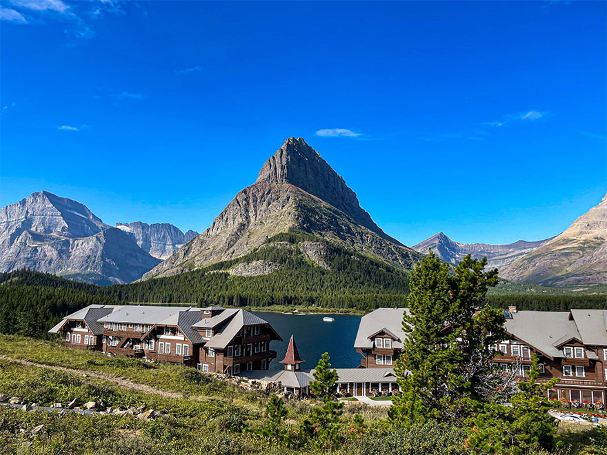 Many Glacier Hotel, In Glacier National Park Mt.