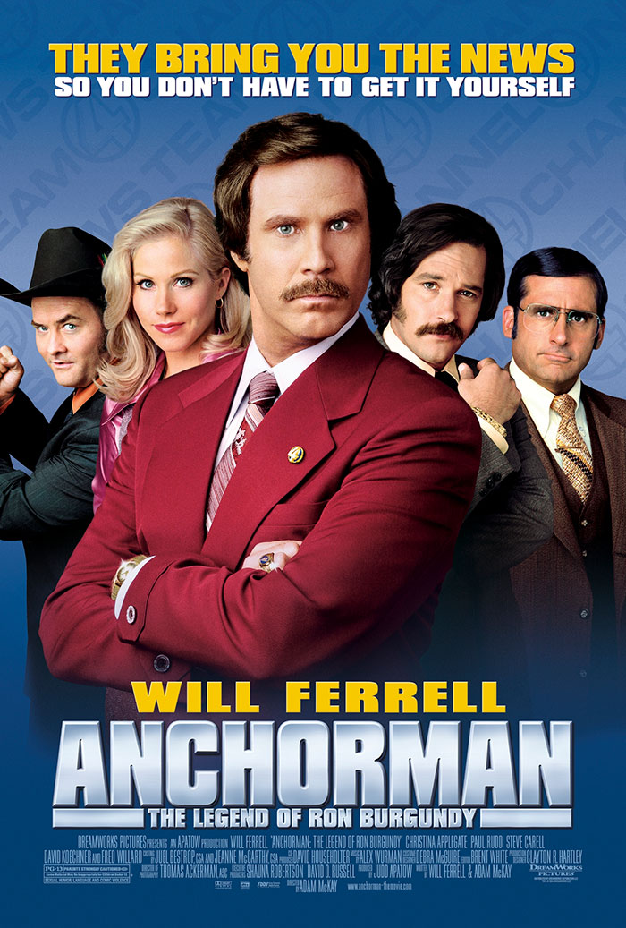 Poster of Anchorman: The Legend Of Ron Burgundy movie 