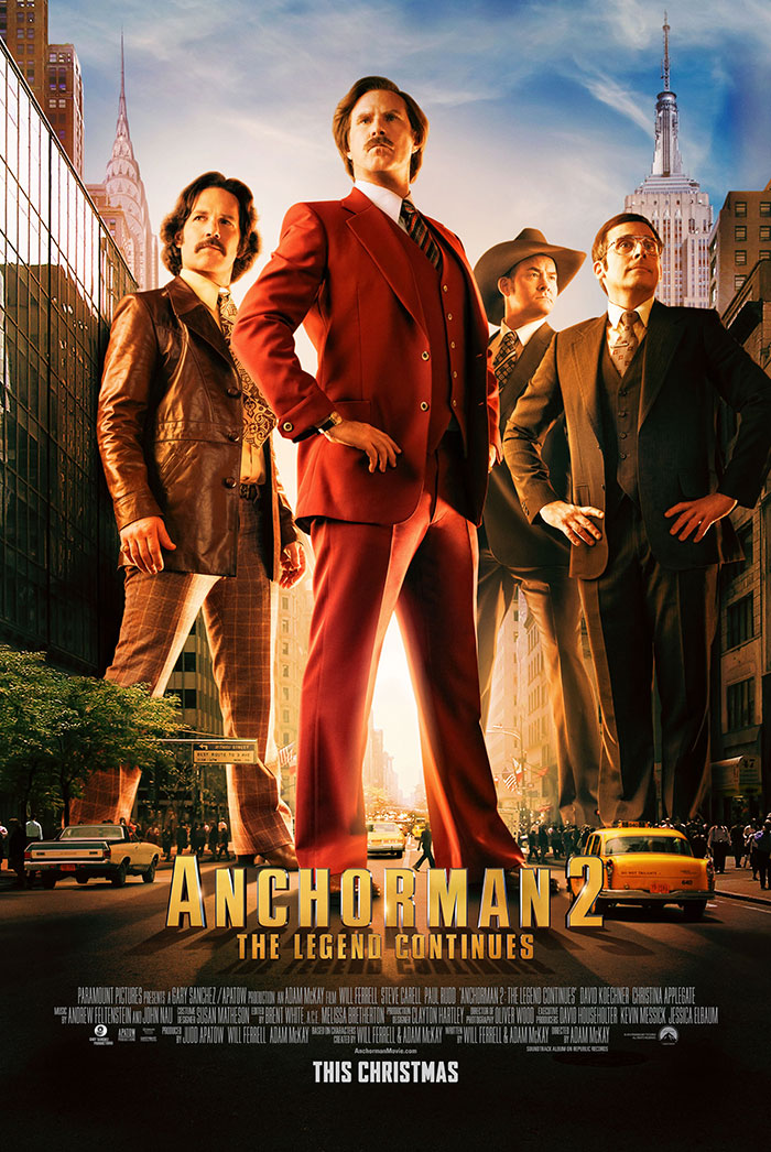 Poster of Anchorman 2: The Legend Continues movie 