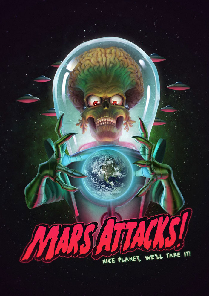 Poster of Mars Attacks! movie 