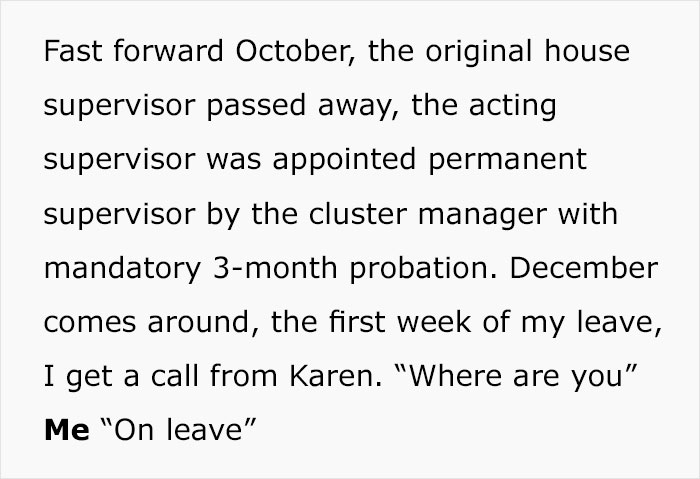 Karen Cancels Employee's Vacation, Gets To Kiss Her Promotion Goodbye