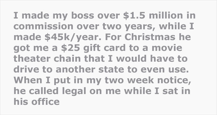 Boss Tries To Scare Off Employee For Quitting For A Better Job, Worker's Soon-To-Be CEO Steps In And Threatens The Boss Boss Tries To Scare Off Employee For Quitting For A Better Job, Worker's Soon-To-Be CEO Steps In And Threatens The Boss