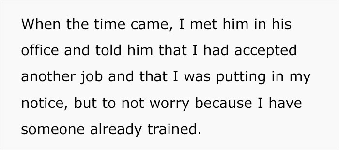 Boss Tries To Scare Off Employee For Quitting For A Better Job, Worker's Soon-To-Be CEO Steps In And Threatens The Boss Boss Tries To Scare Off Employee For Quitting For A Better Job, Worker's Soon-To-Be CEO Steps In And Threatens The Boss