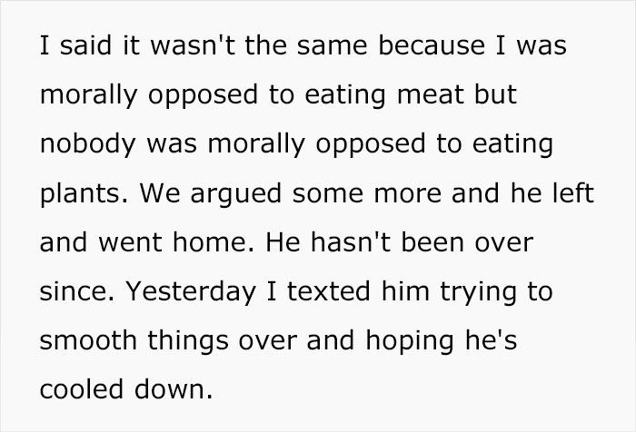 Woman Gets Blamed By Her Boyfriend For 'Tricking' Him Into Eating Vegan Food, Asks The Internet If She's The Jerk Here