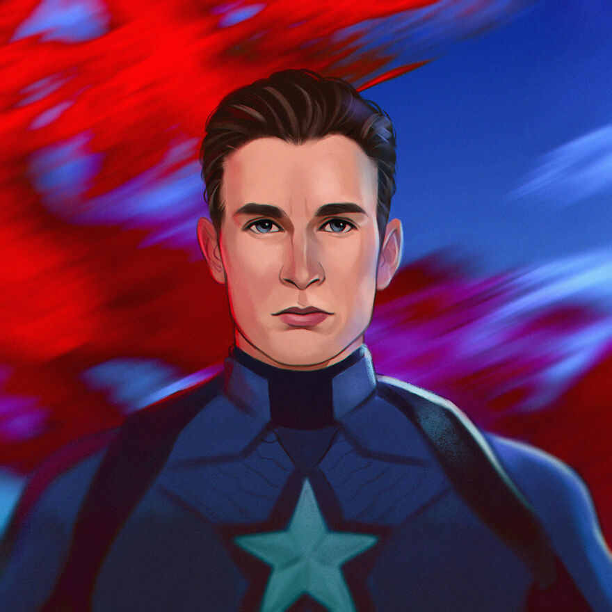I Drew A Captain America Fanart