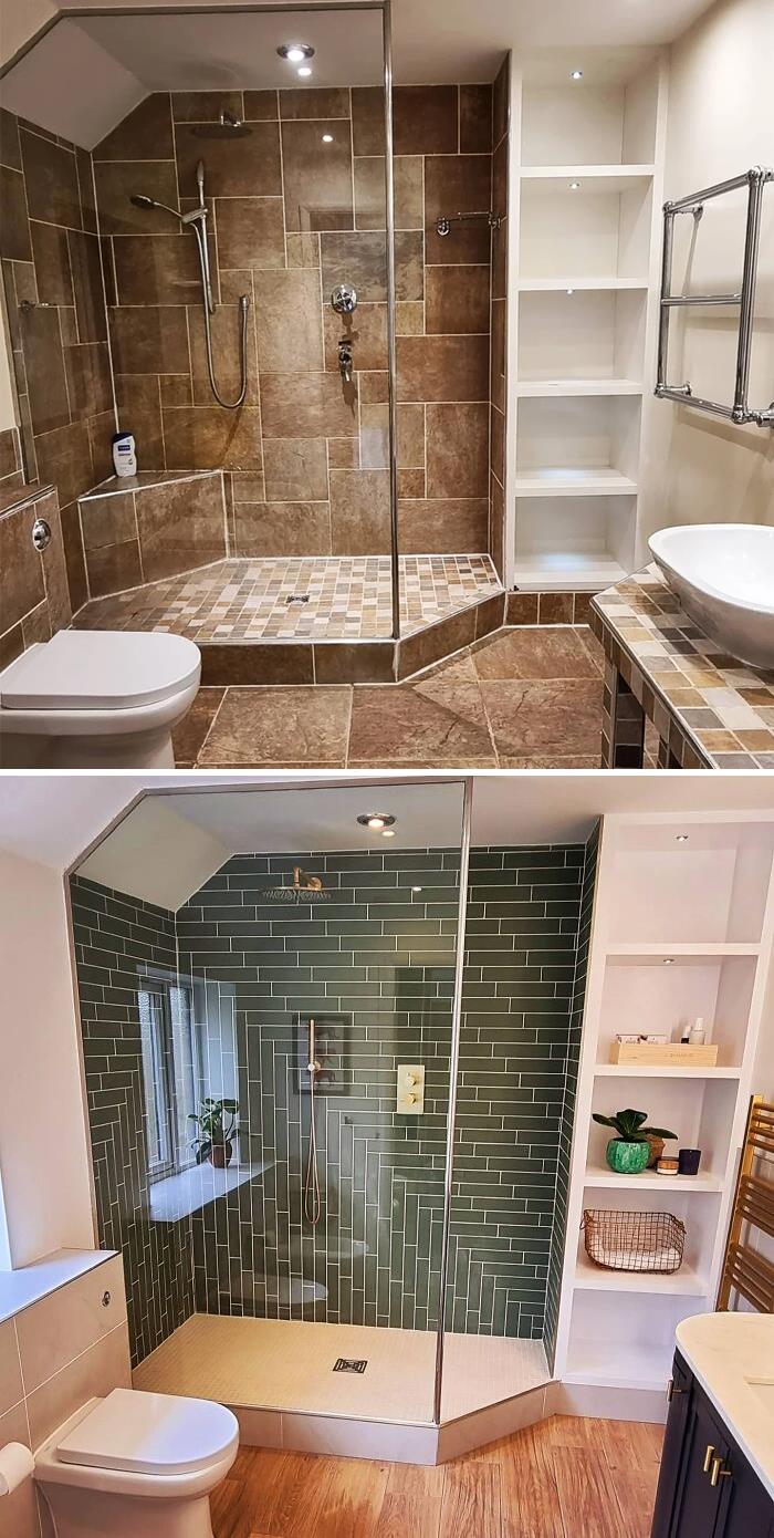 Ensuite Redesign Incl Before & After Pics, Norwich, UK