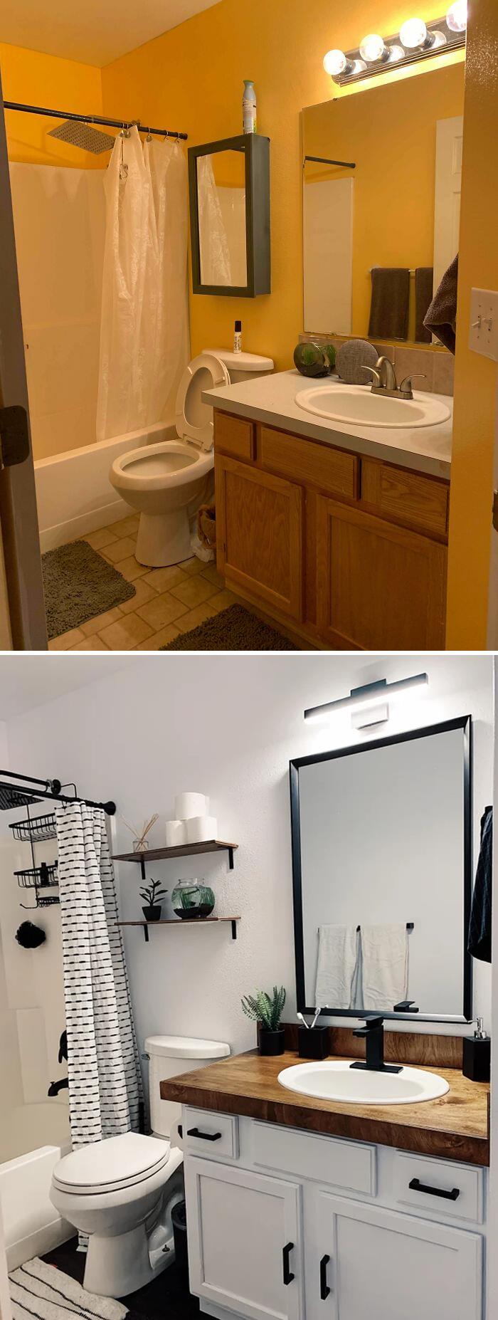 Small Bathroom Remodel. Before&after