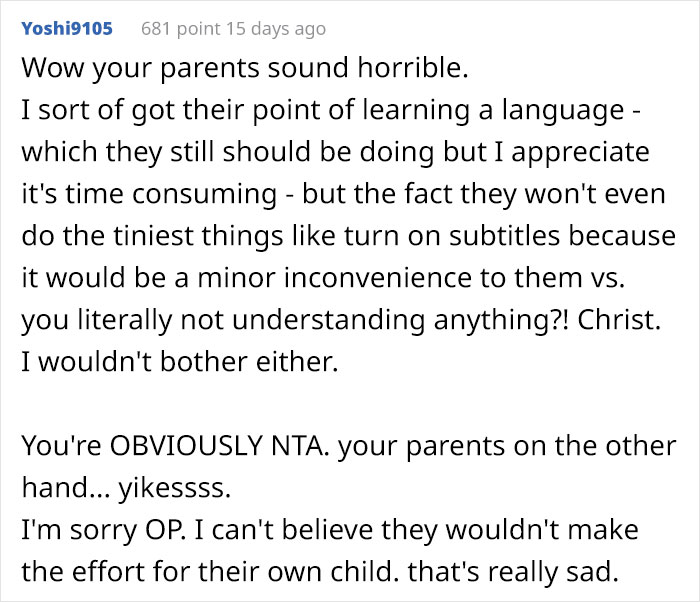 Deaf Daughter Begs Parents To Learn Sign Language For Years, Finally Gives Them An Ultimatum After They Refuse Yet Again