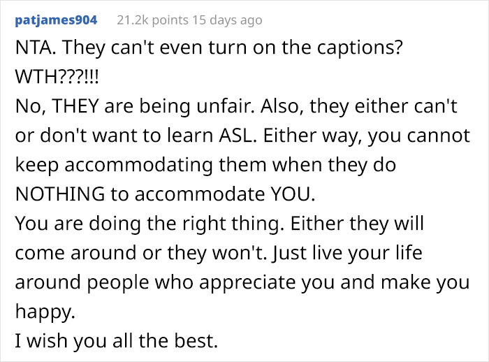 Deaf Daughter Begs Parents To Learn Sign Language For Years, Finally Gives Them An Ultimatum After They Refuse Yet Again Deaf Daughter Begs Parents To Learn Sign Language For Years, Finally Gives Them An Ultimatum After They Refuse Yet Again