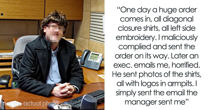 Manager Asks Lead Embroiderer To Stop Bugging Her With Quality Control Emails, Which Ends Up Costing The Company $10K
