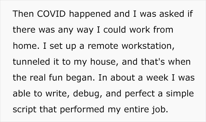 “I Automated My Job Over A Year Ago And Haven’t Told Anyone”