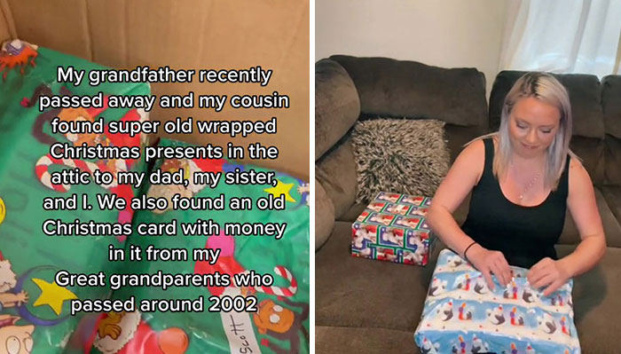 Family Finds A Box Full Of Old, Wrapped Christmas Presents In Late Grandparents’ Attic
