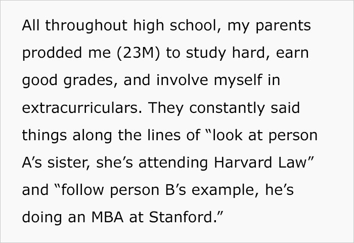 23 Y.O. Son Tells His Parents He’ll Never Speak To Them Again After Finding Out They’re Paying For Sister’s Education Yet Didn’t Pay For His