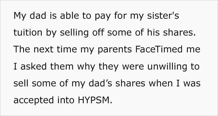 23 Y.O. Son Tells His Parents He’ll Never Speak To Them Again After Finding Out They’re Paying For Sister’s Education Yet Didn’t Pay For His