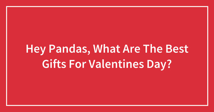Hey Pandas, What Are The Best Gifts For Valentines Day? (Closed)