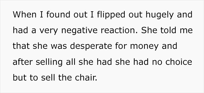 Broke Woman Sells Her Fiancé's Deceased Brother's Gaming Chair So She Could Go To The Gym Broke Woman Sells Her Fiancé's Deceased Brother's Gaming Chair So She Could Go To The Gym
