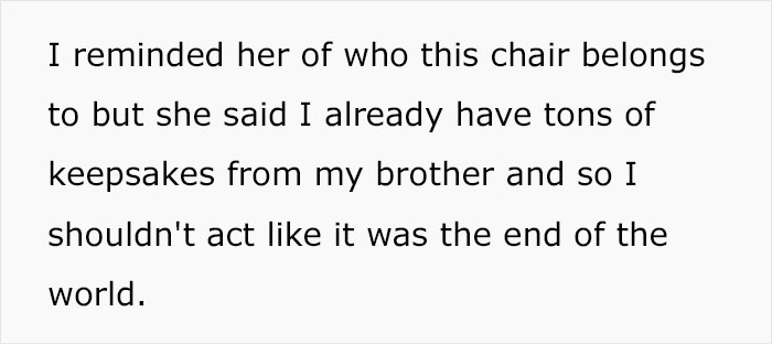 Broke Woman Sells Her Fiancé's Deceased Brother's Gaming Chair So She Could Go To The Gym Broke Woman Sells Her Fiancé's Deceased Brother's Gaming Chair So She Could Go To The Gym