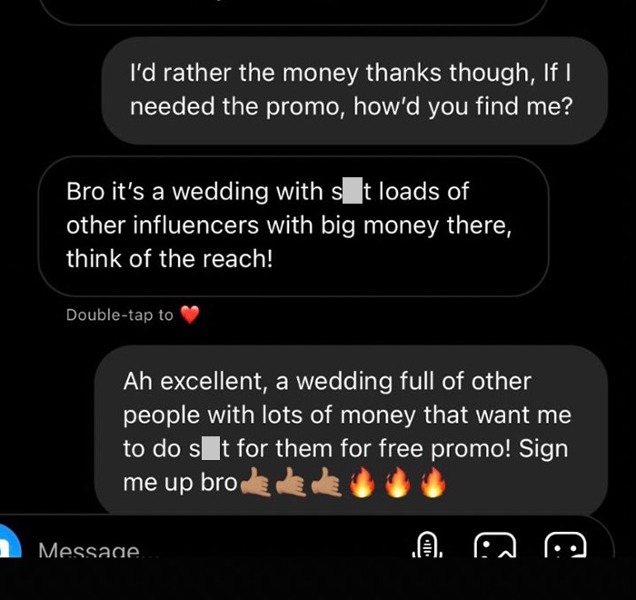 "We're Not Really Paying The Suppliers": Musician Exposes This Influencer Couple Who Asked Him To Play At Their Wedding Without Pay