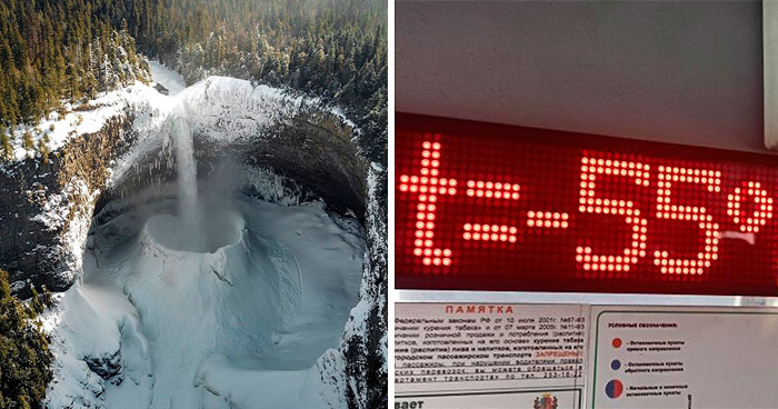 40 Interesantes fotos invernales que muestran cómo es el verdadero frío