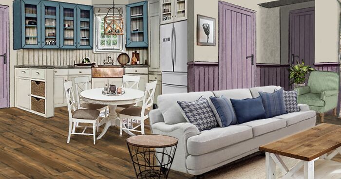 Our Company Redesigned Monica’s Apartment From “Friends” In 7 Interior Styles
