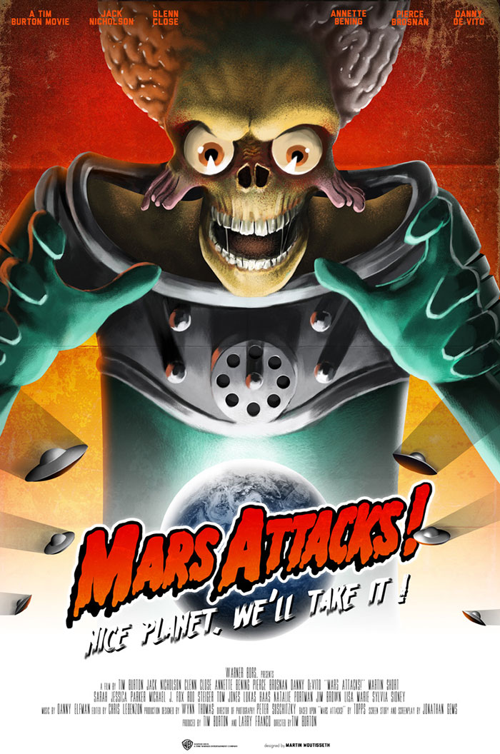 Poster of Mars Attacks! movie 
