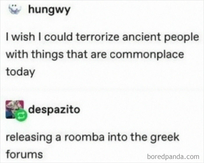 "Releasing A Roomba Into The Greek Forums"