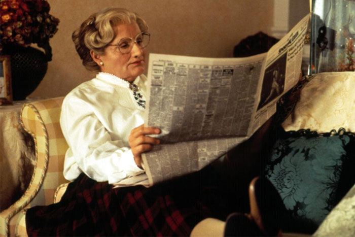 Daniel Hillard/Mrs. Doubtfire, Mrs. Doubtfire (Robin Williams)