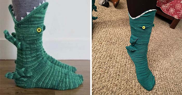 These Alligator Socks I Bought My Partner For Christmas