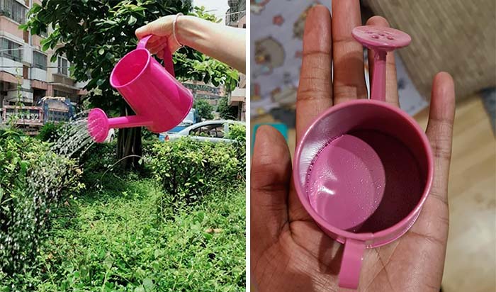 Ordered "Outdoor Garden Watering Can" From Ebay. Not Just The Size But You Can See There's No Holes In There