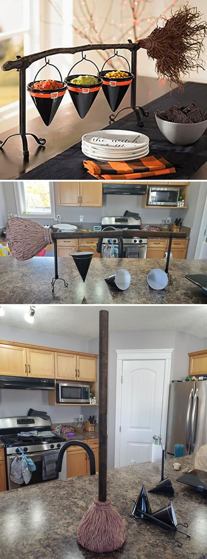Sister Ordered The First Photo Off Amazon. The Snack Cups Were Labeled “Dishwasher Friendly” - A Plunger With Paper Hats Was What Got Delivered