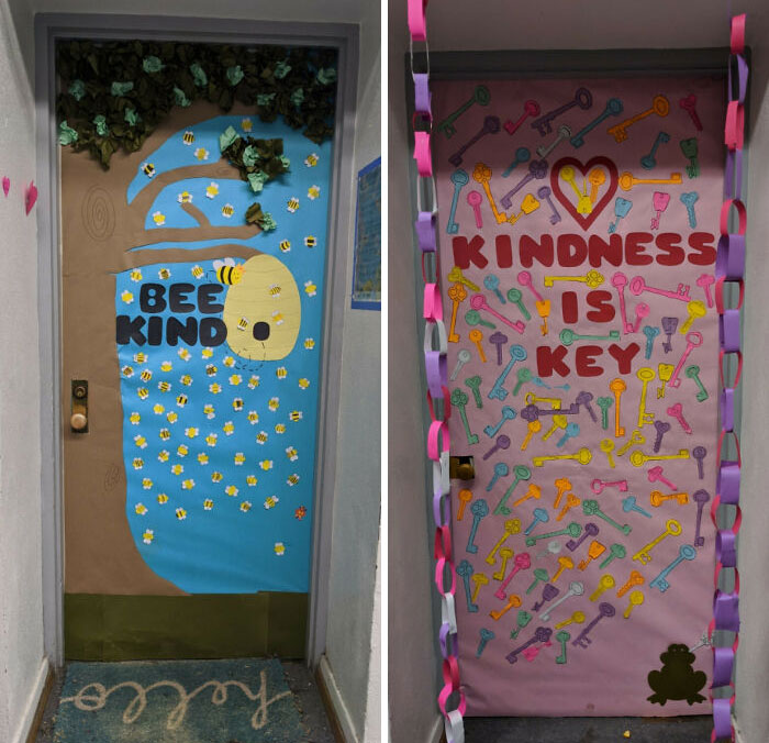 My Decorated Classroom Doors For The Kindness Competition