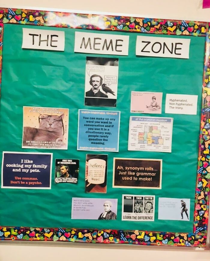 My New Ela Teacher Has A Meme Zone In Her Classroom