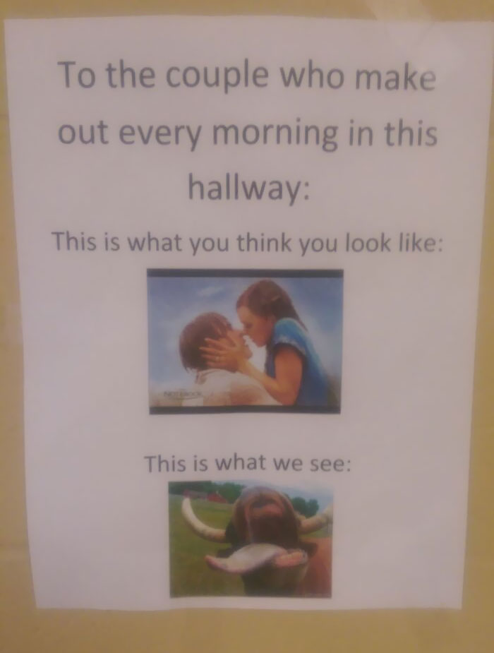One Of The English Teachers At My Highschool Put This In The Hall Outside Her Door