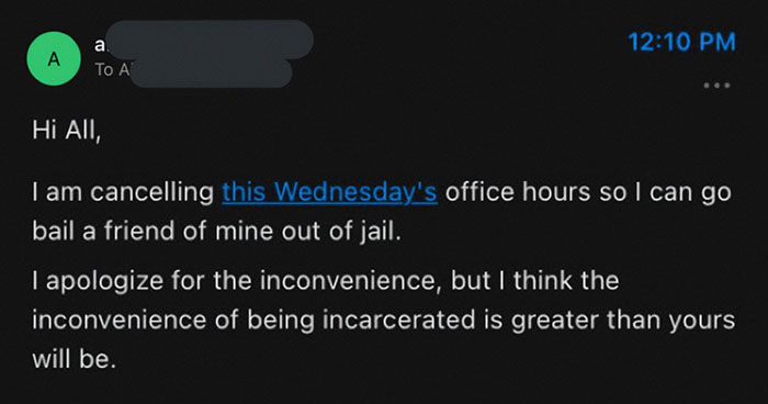 30 Hilarious Times College Students Got The Wildest Emails From Their Professors