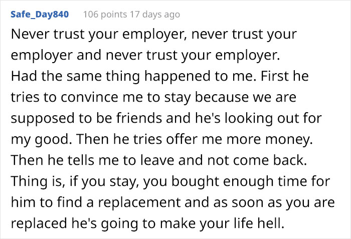 "You Find Out What Bosses Are Really Like When You Leave": Guy Gets Sacked On The Spot For Handing In His Two Weeks' Notice