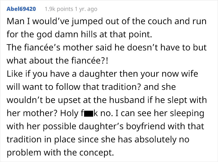 Groom Rejects Bride's 'Weird Family Tradition' Of Spending The Night With Her Mom, Drama Ensues Groom Rejects Bride's 'Weird Family Tradition' Of Spending The Night With Her Mom, Drama Ensues